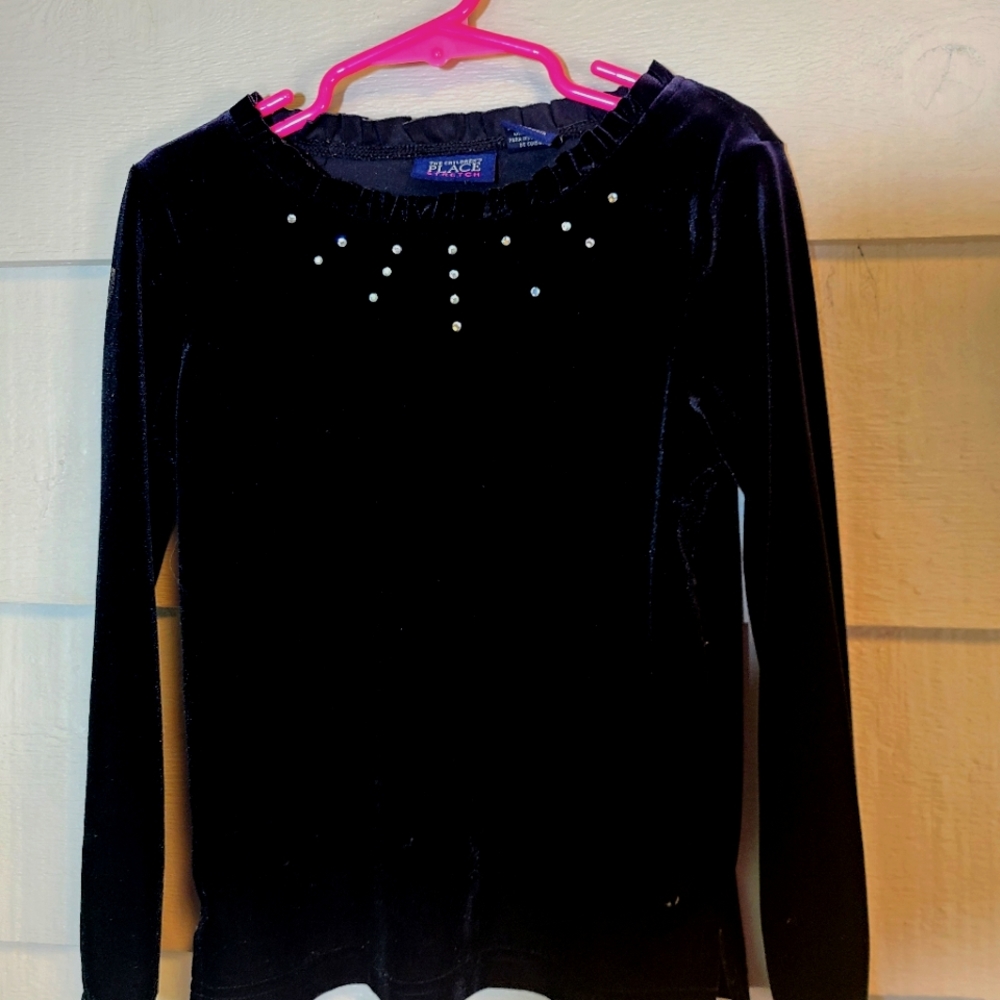 Children's Place Velvet Girls Shirt Size Small